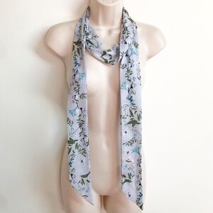 🆕 Mixit blue floral oblong neck tie skinny wrap